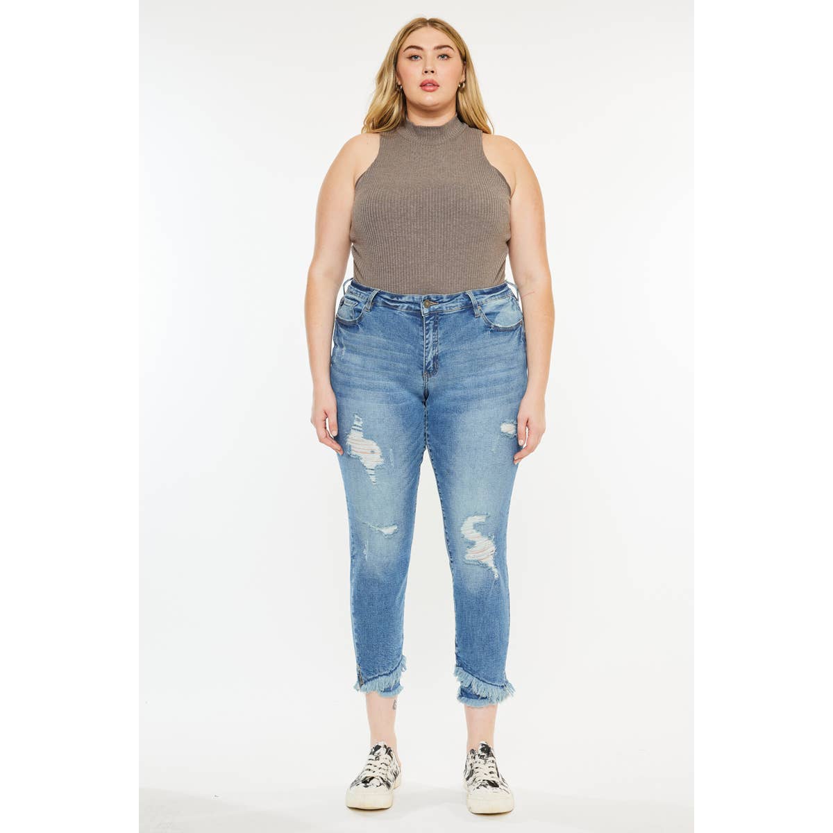 Distressed Ankle Skinny - PLUS