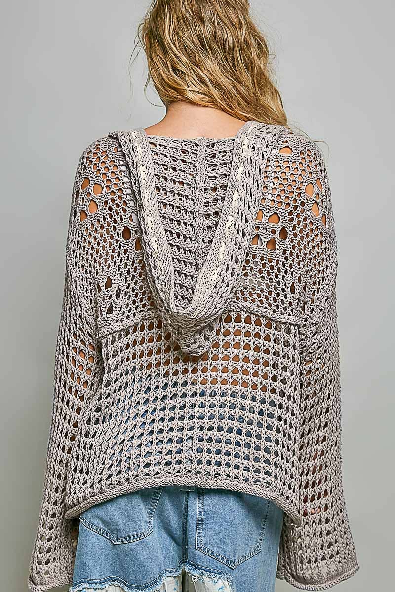 Merica Crochet Knit Sweater