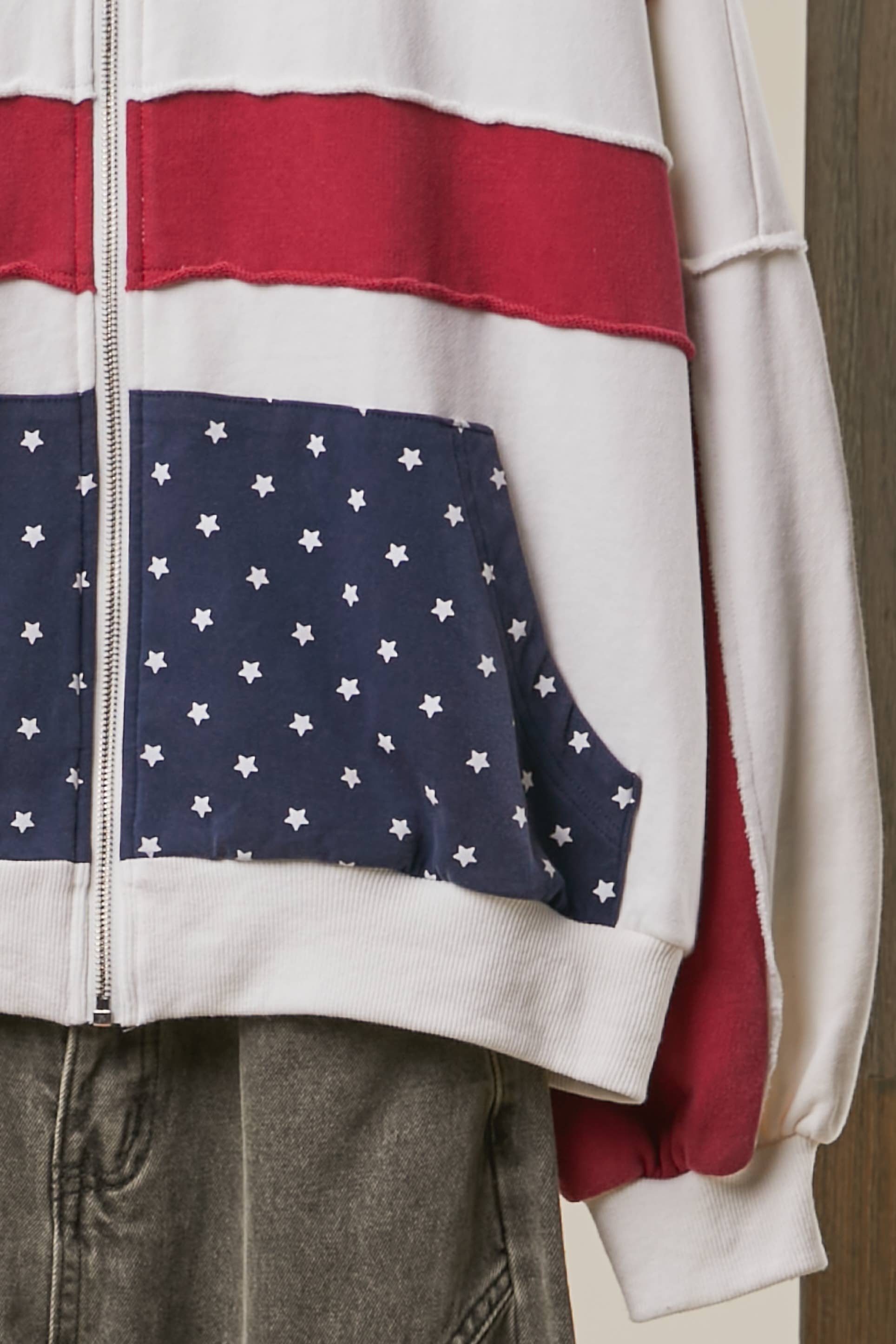 United States Patchwork Hoodie