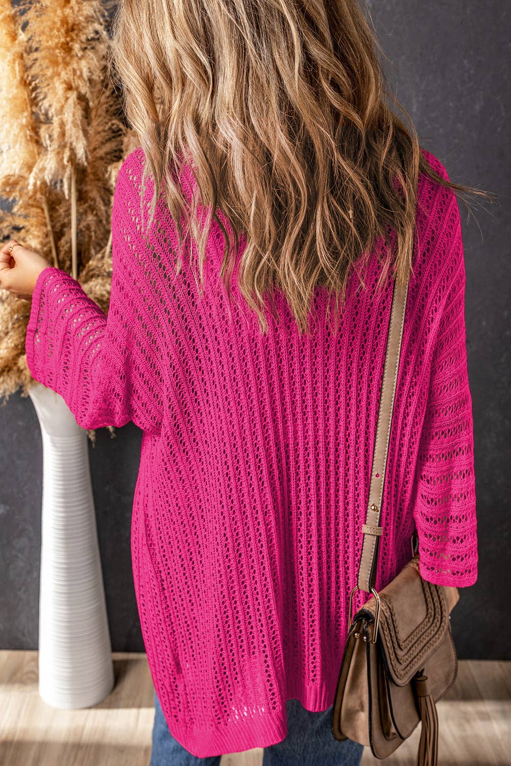 Bracelet Sleeve Knit Cardigan