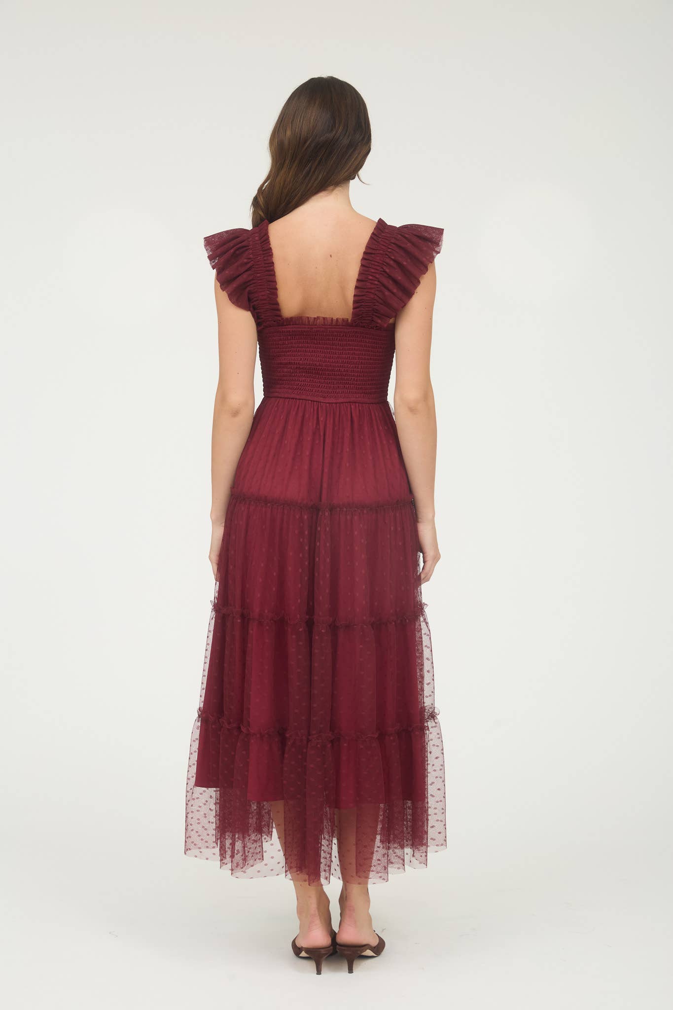 Crimson Tide Chiffon Smocked Dress