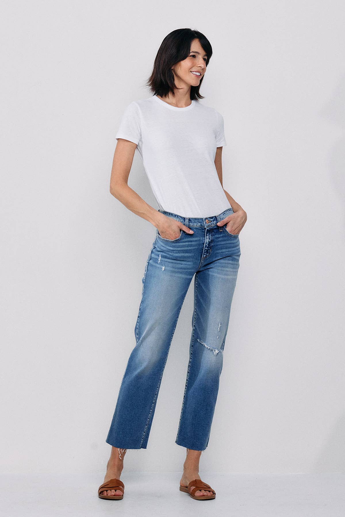 Mid Rise Madison Straight Ankle