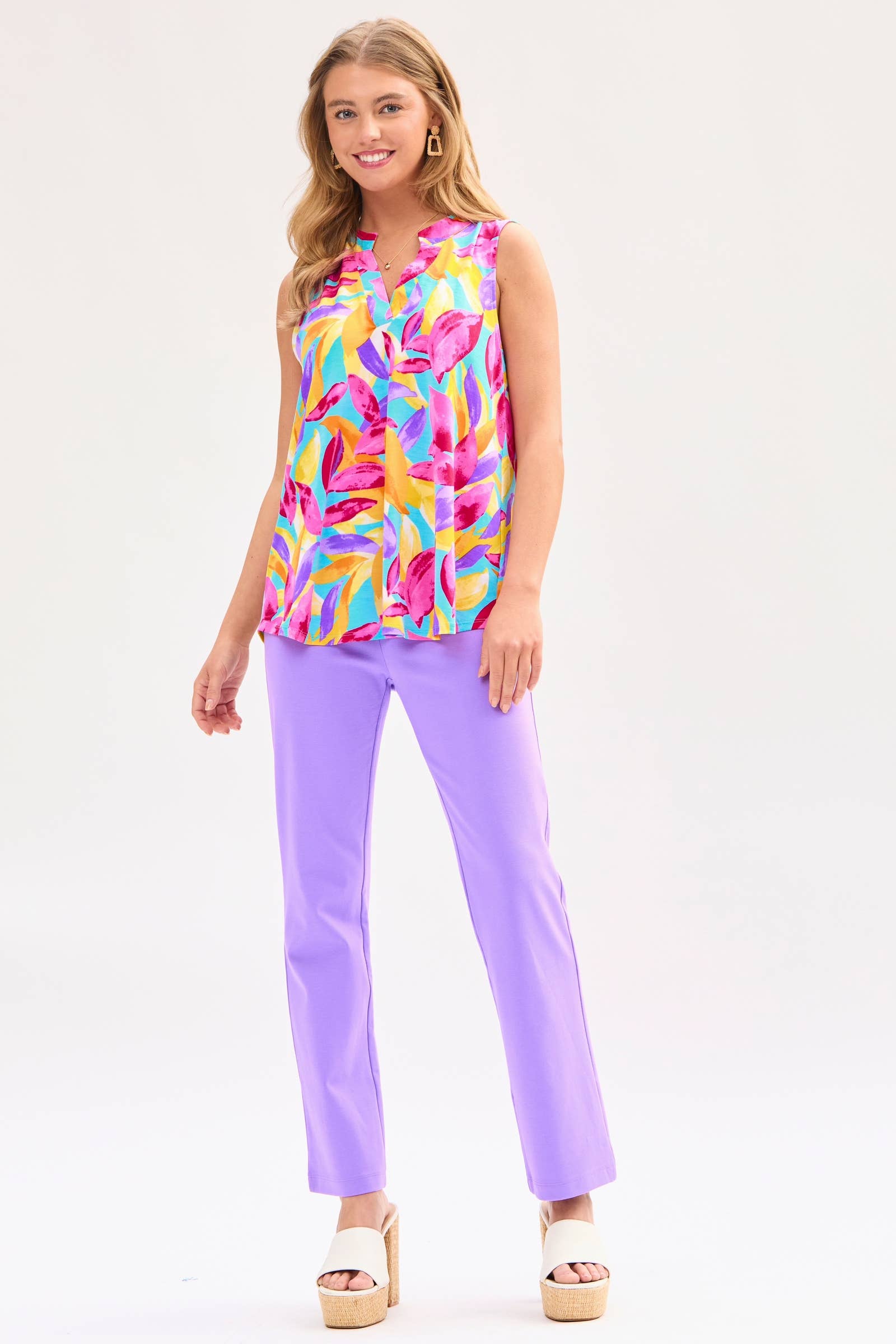 Leafy Deams Sleeveless Tank