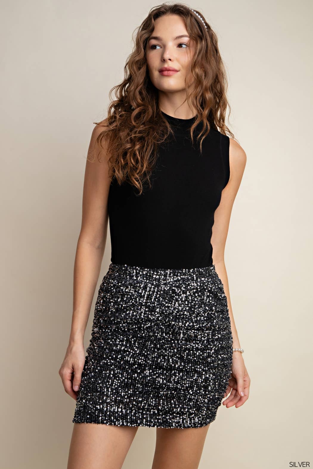 All of The Lights Sequin Skirt