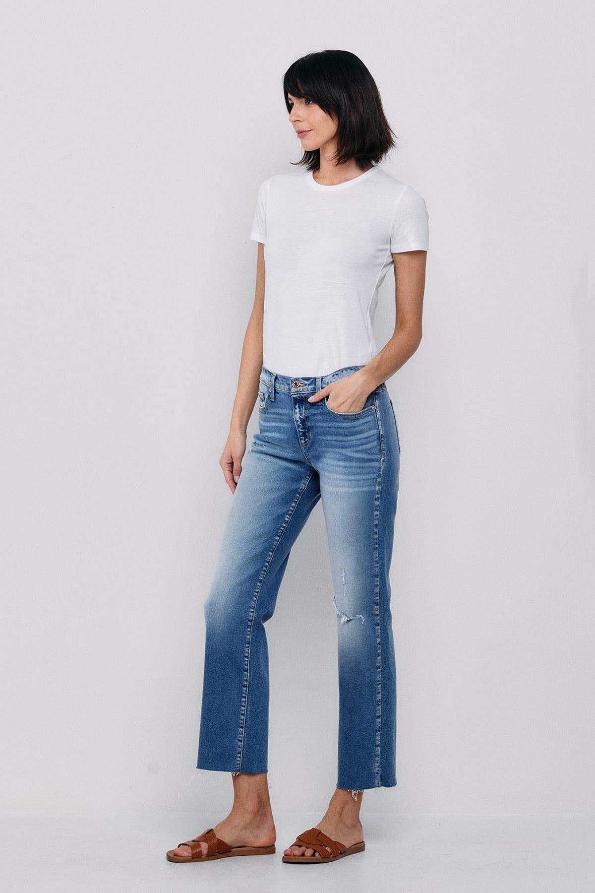 Mid Rise Madison Straight Ankle