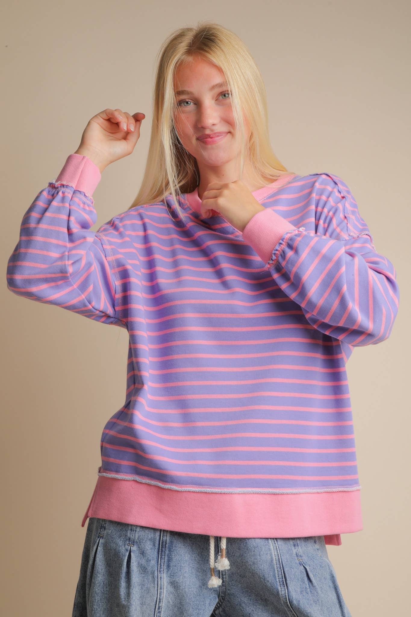 Cotton Candy Striped Knit