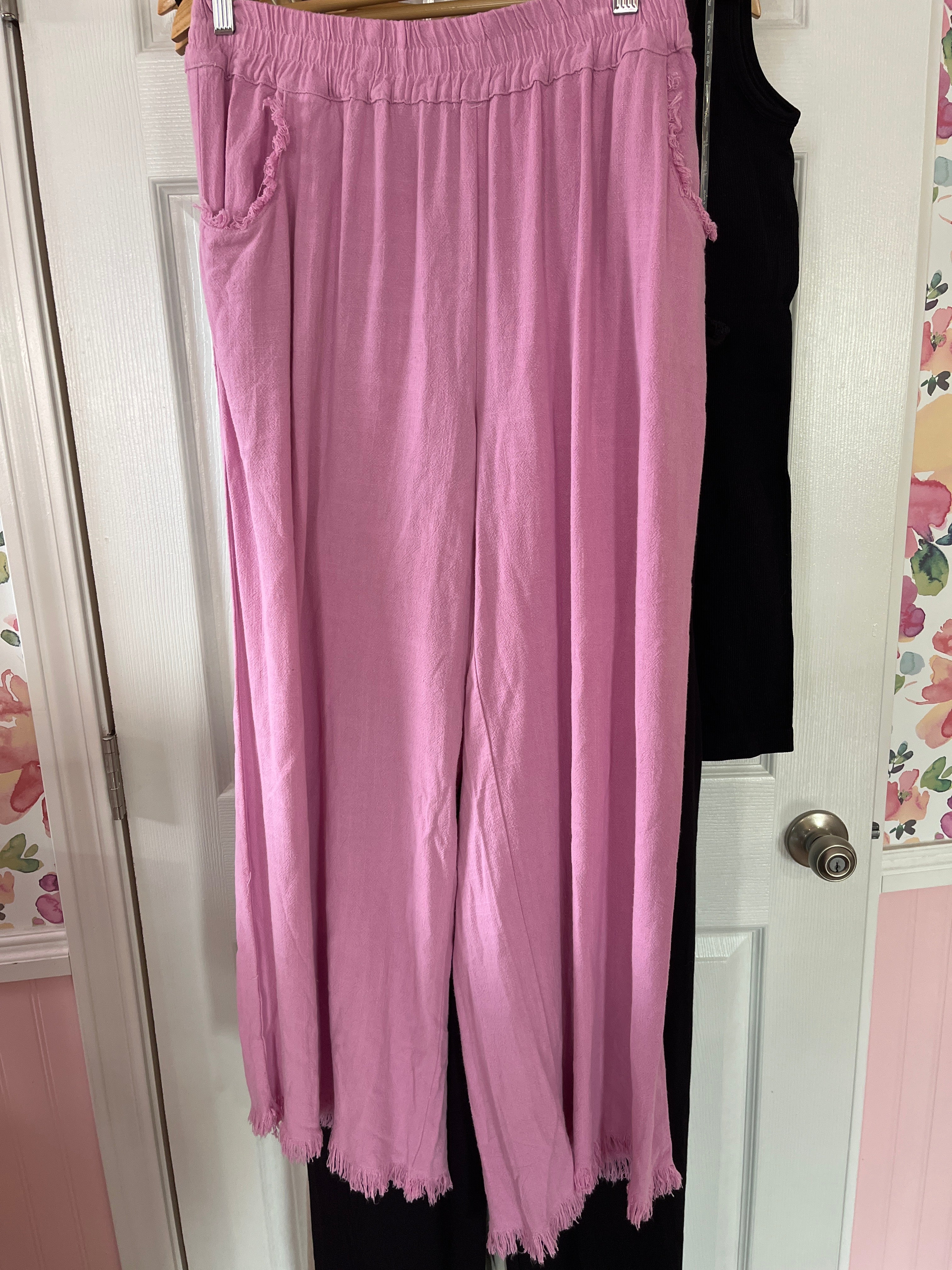 Summertime Mauve Linen Crops