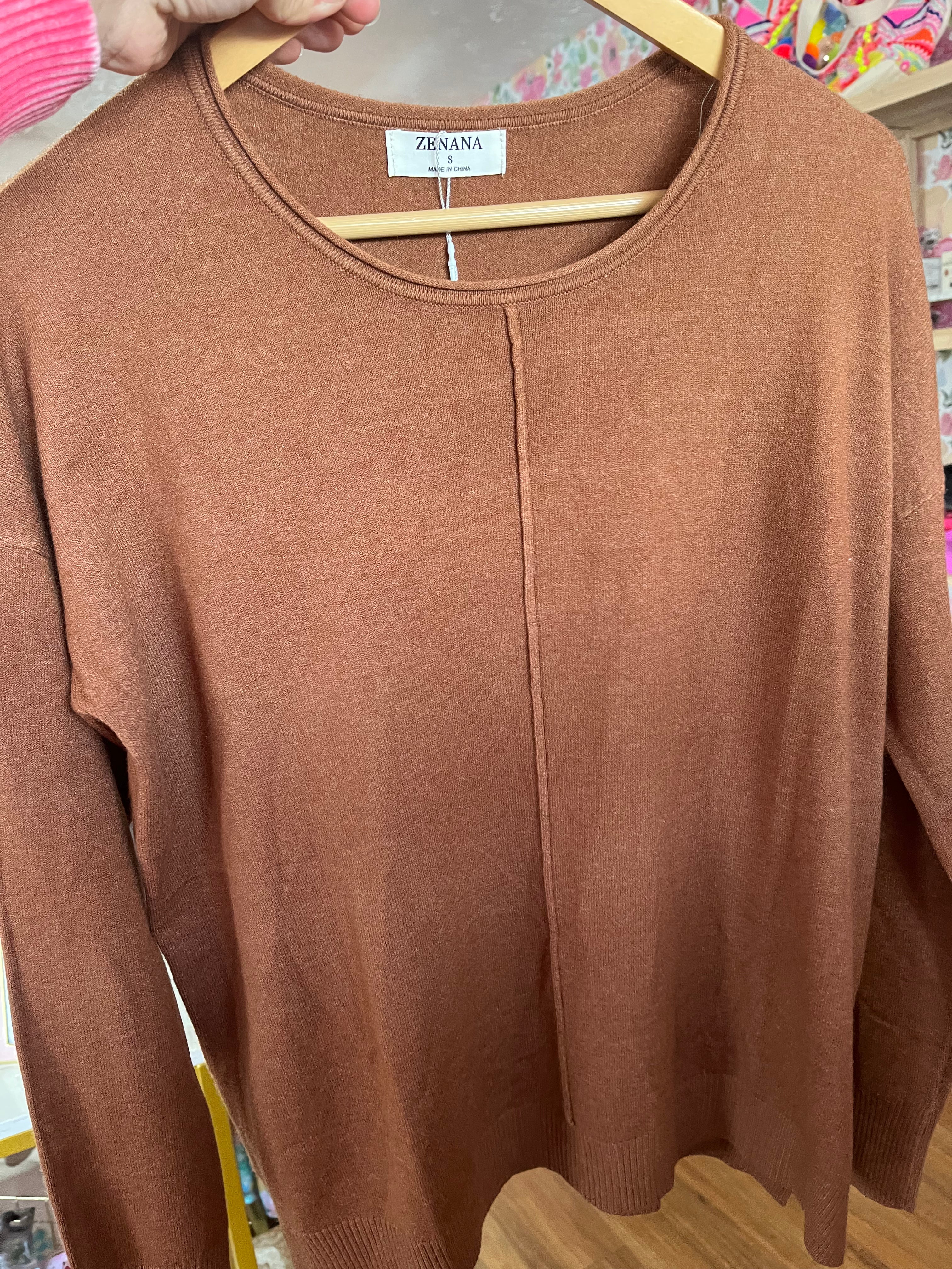 Cocoa butter lightweight sweater
