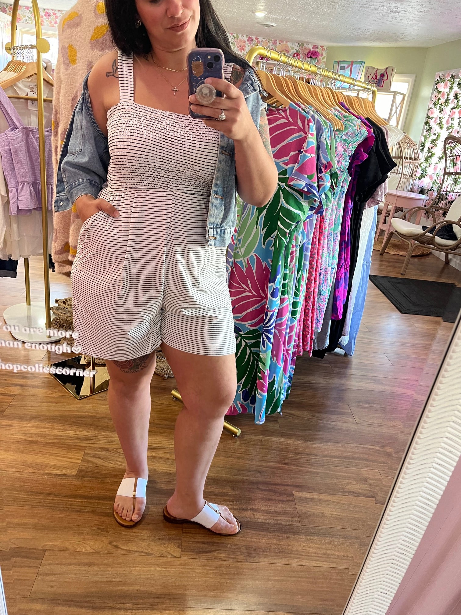 Superstripe Romper - PLUS