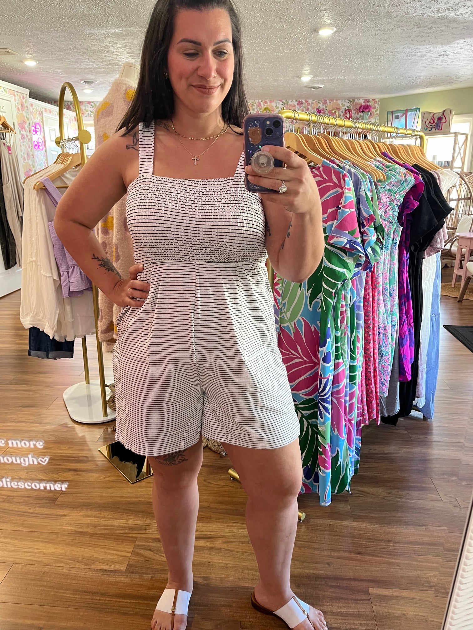 Superstripe Romper - PLUS