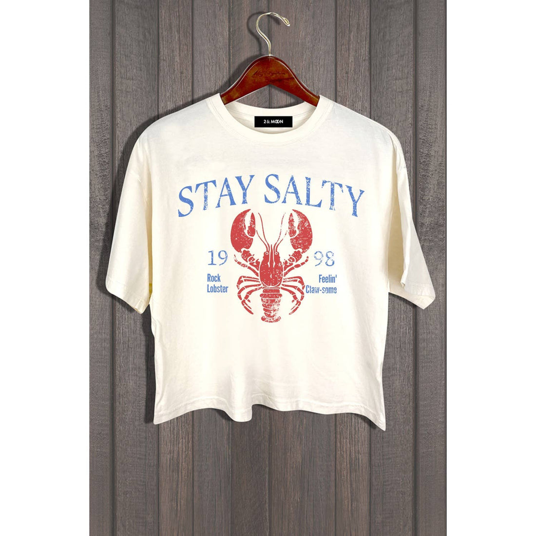 STAY SALTY VINTAGE LOBSTER GRAPHIC TEE