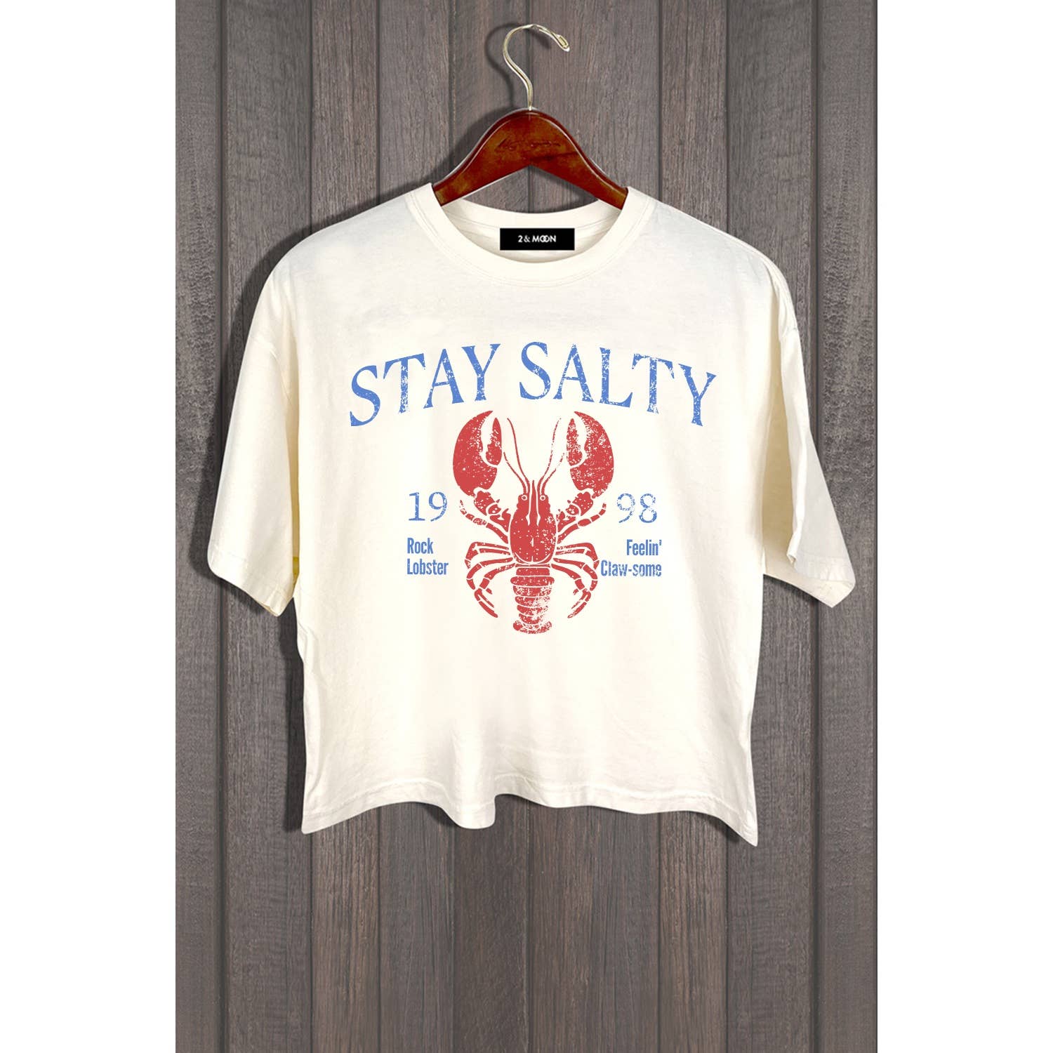 STAY SALTY VINTAGE LOBSTER GRAPHIC TEE