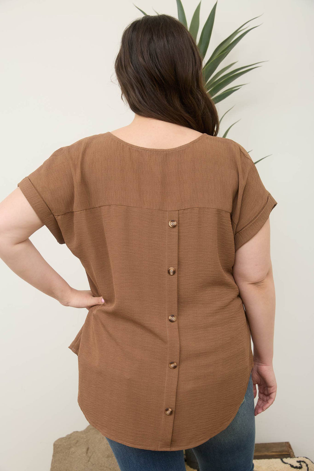 Brown Betty Plus Top