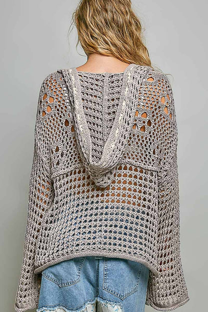 Merica Crochet Knit Sweater