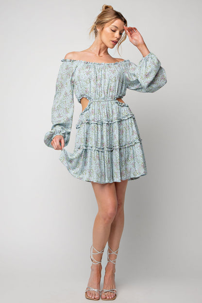 Easter Challis Cut Out Dress