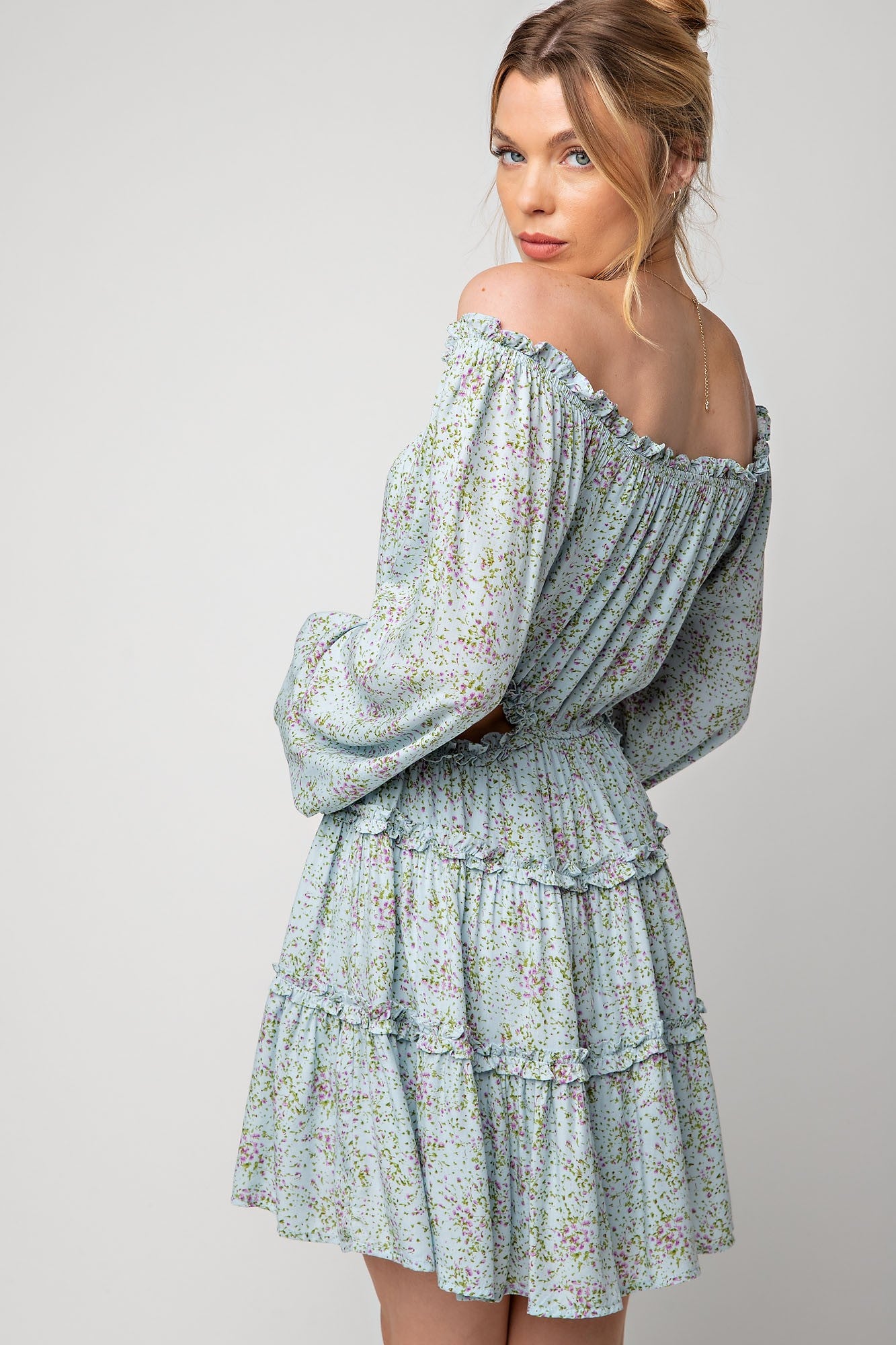 Easter Challis Cut Out Dress