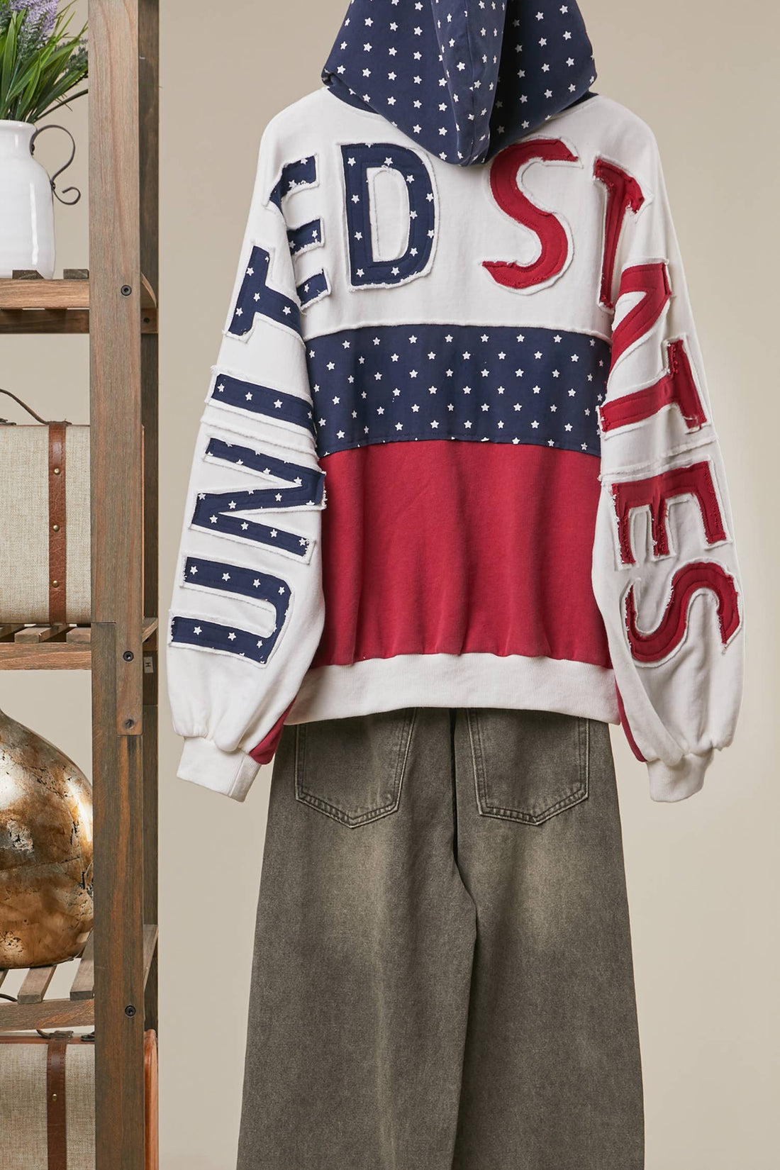 United States Patchwork Hoodie