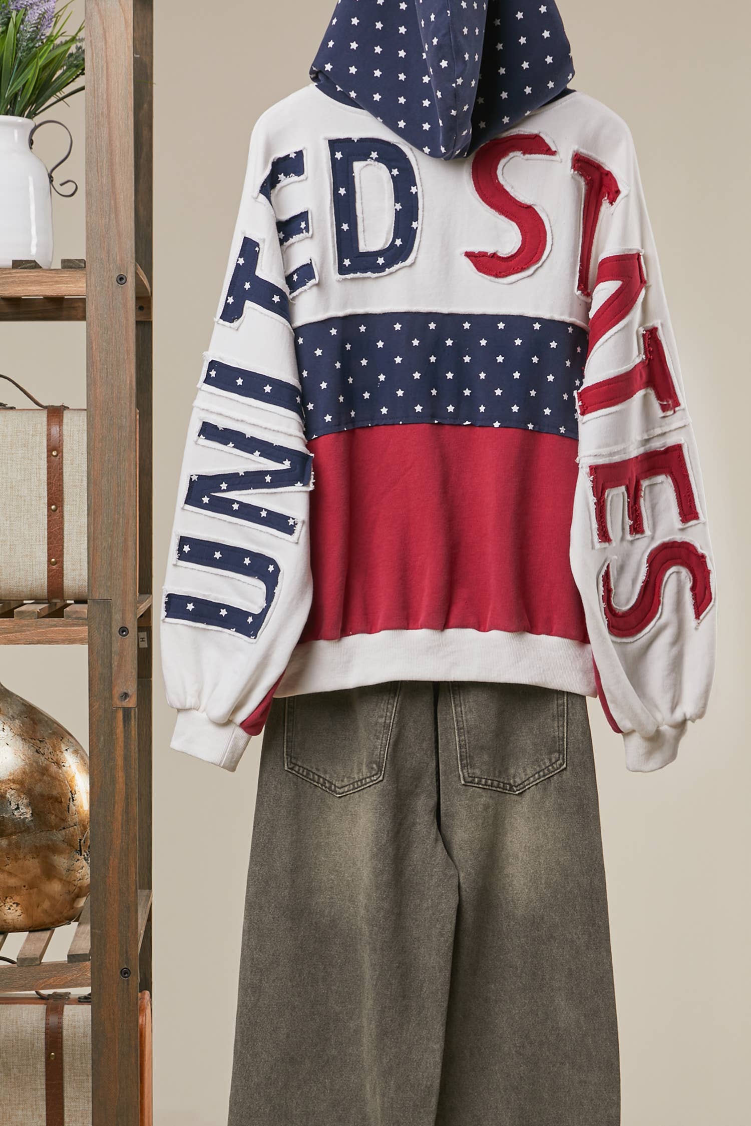 United States Patchwork Hoodie