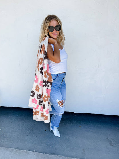 Daisy Mae Flower Cardigan