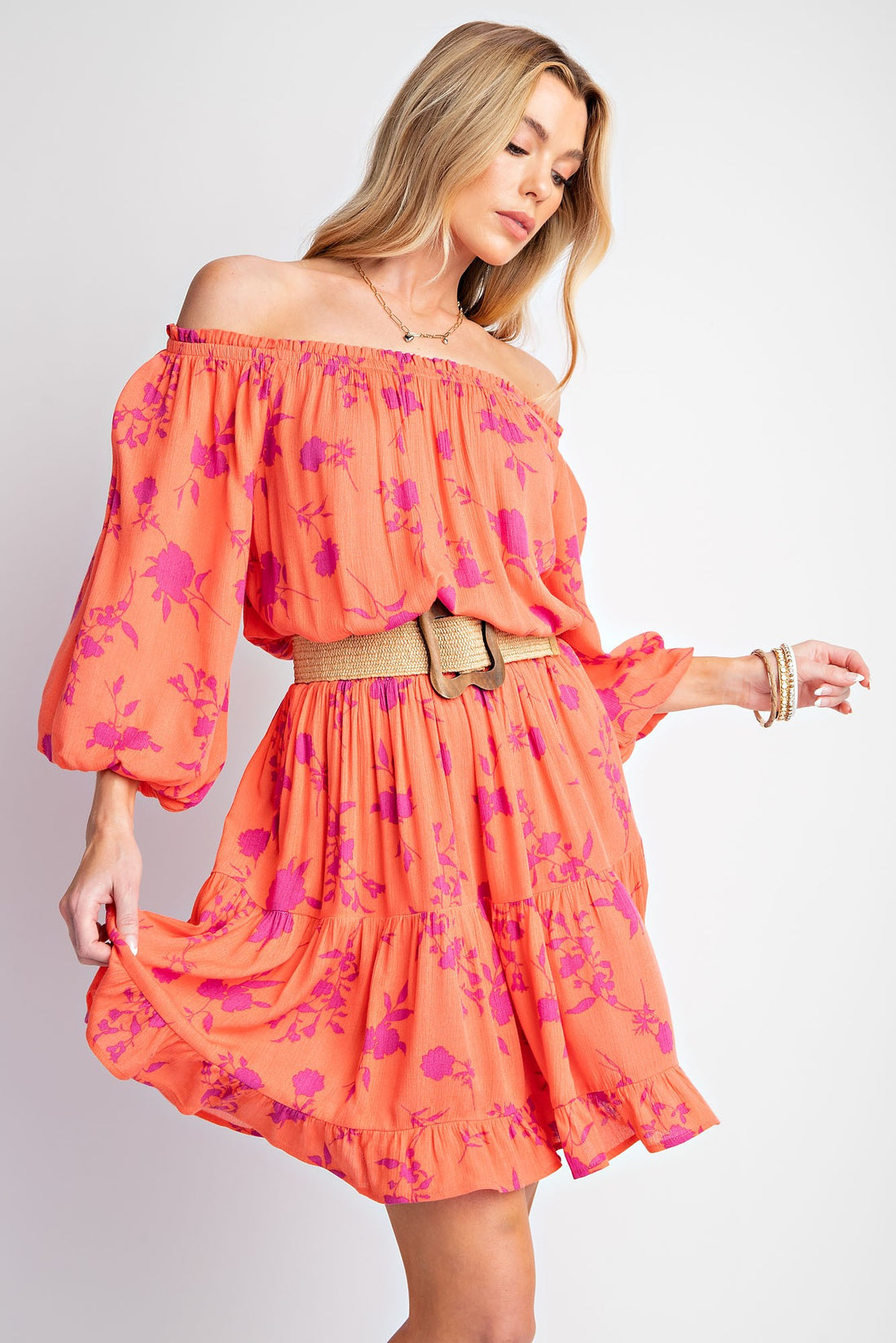 Speakeasy Coral Dress