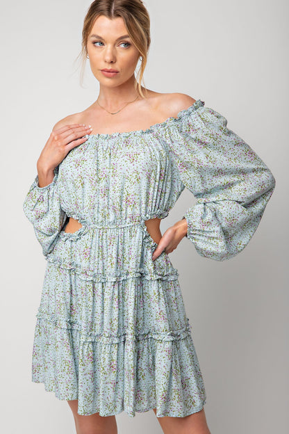 Easter Challis Cut Out Dress