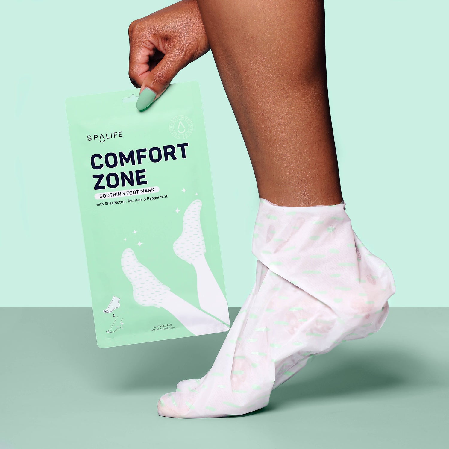 Soothing Foot Mask with Shea Butter &amp; Tea Tree