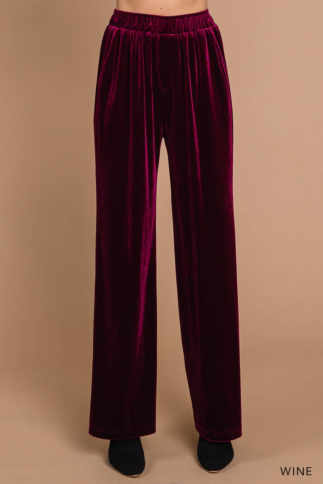 Away In a Manger Velvet Pant - CABERNET