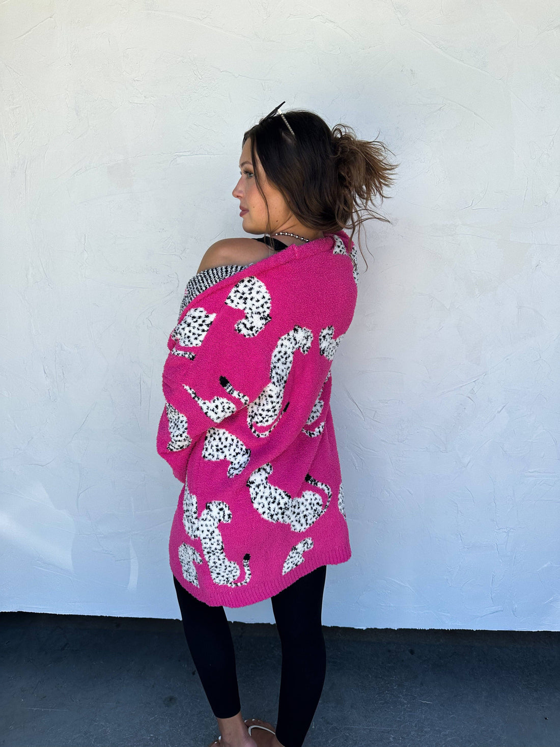 La La Leopard Cloud Cardigan