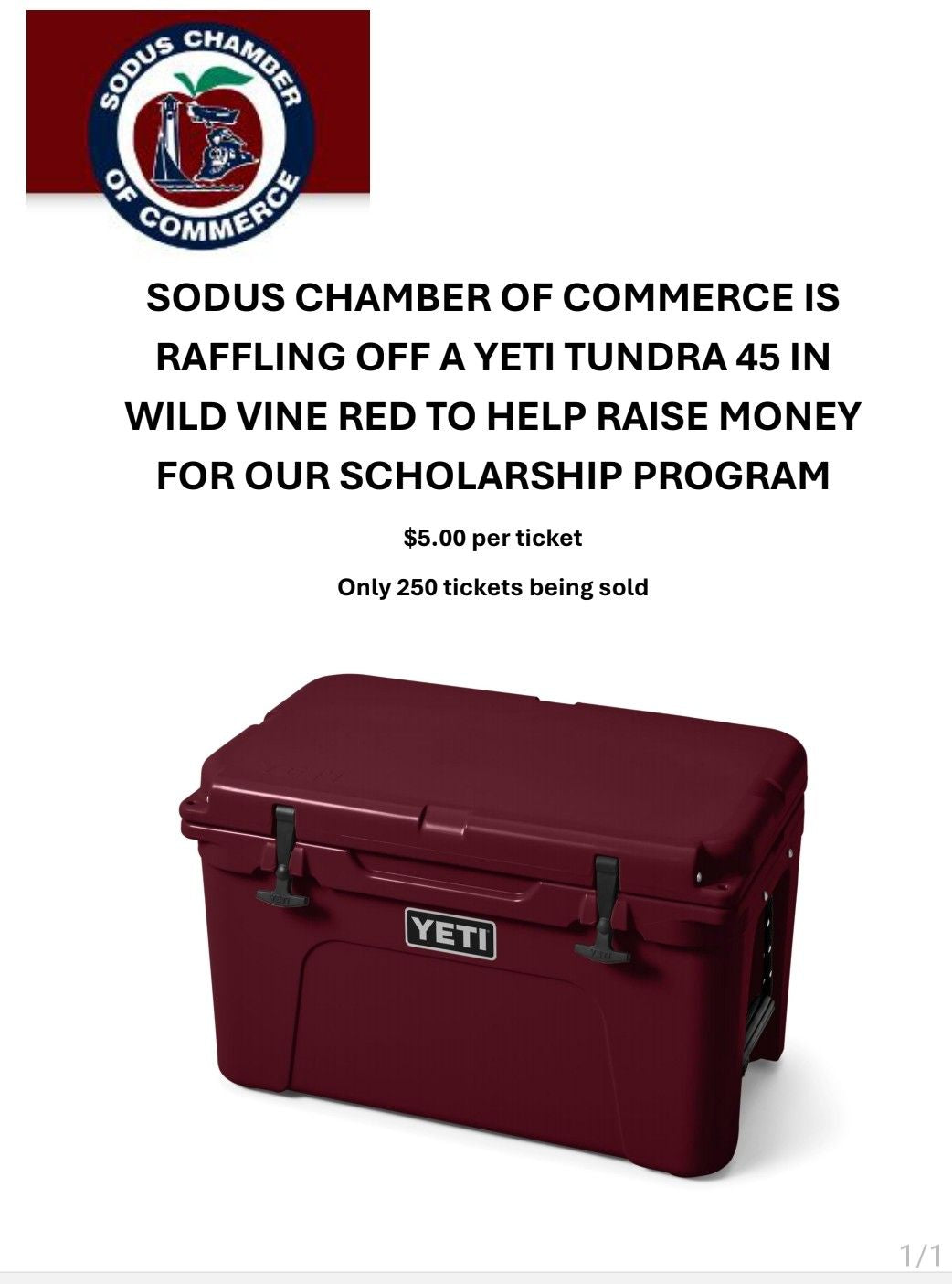 Sodus Chamber Raffle
