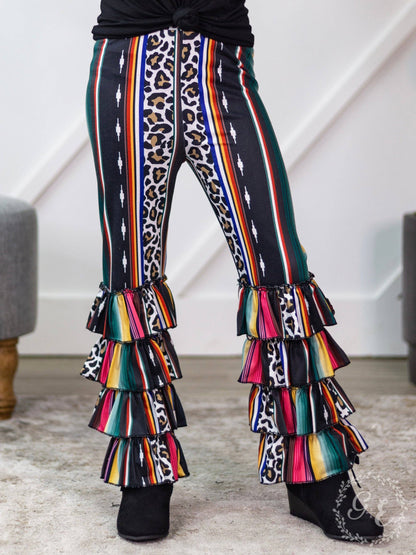 Western Cutie Flare Girls Pants
