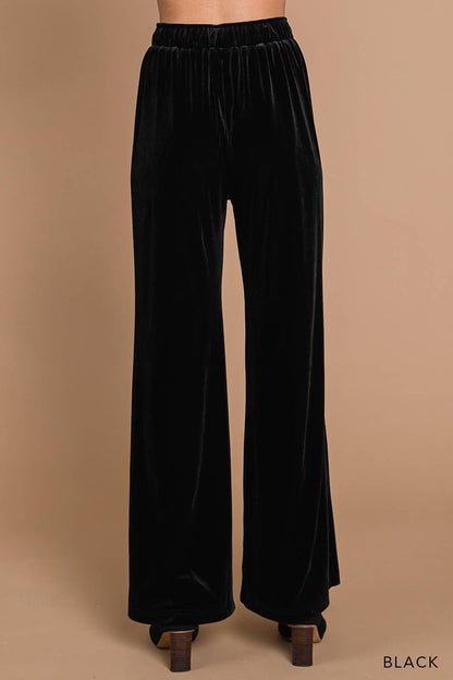 Away In a Manger Velvet Pant - ONYX
