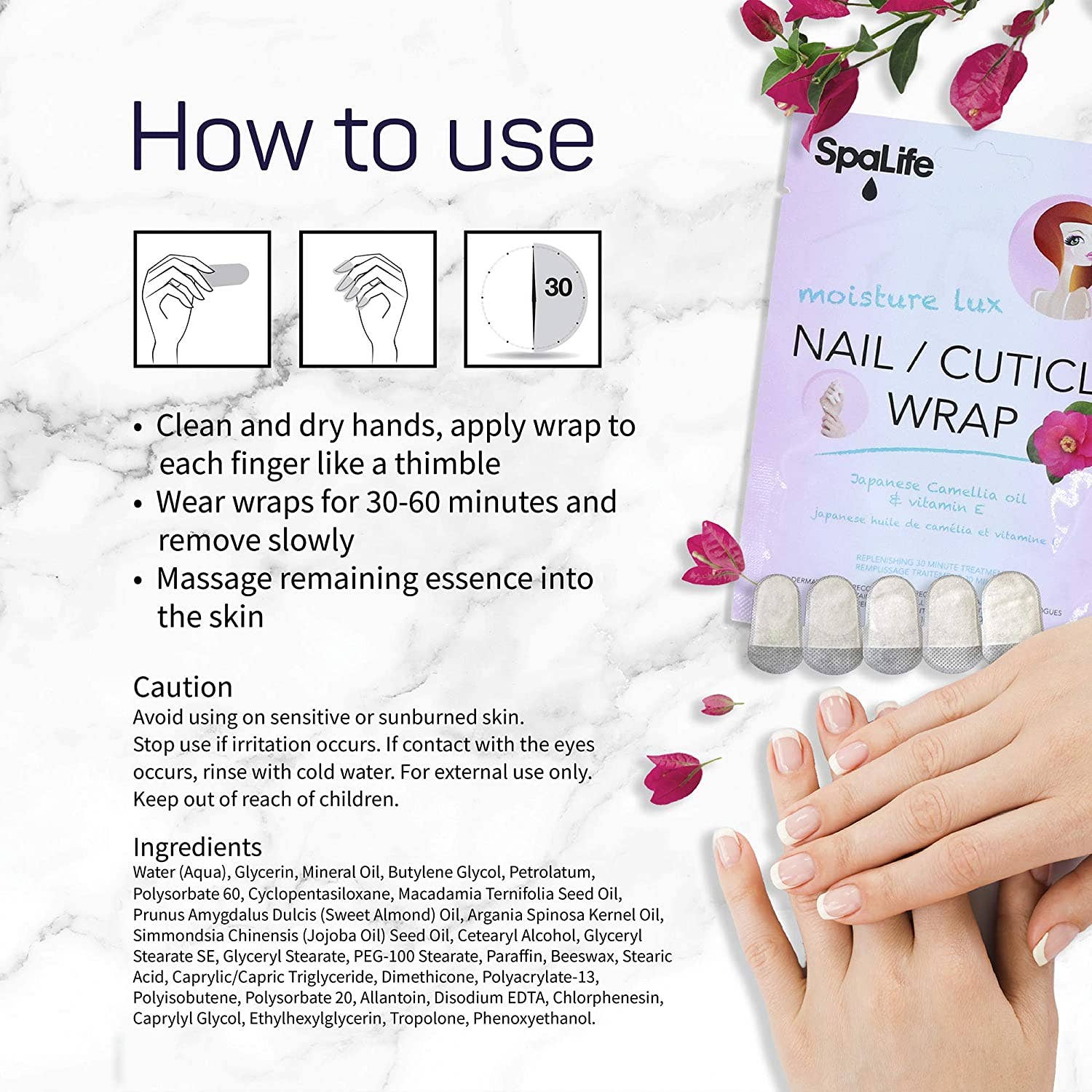 Nail Cuticle Mask Japanese Camellia &amp; Vitamin E