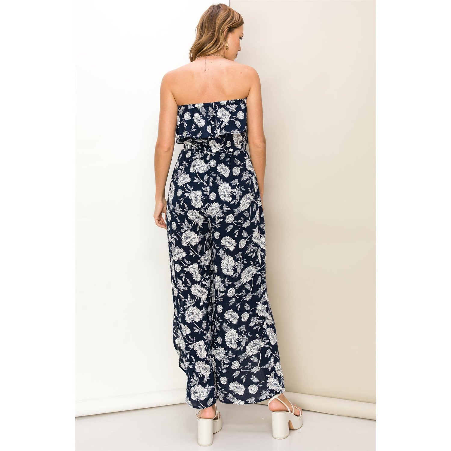 Tulum Tulip Hem Floral Jumpsuit