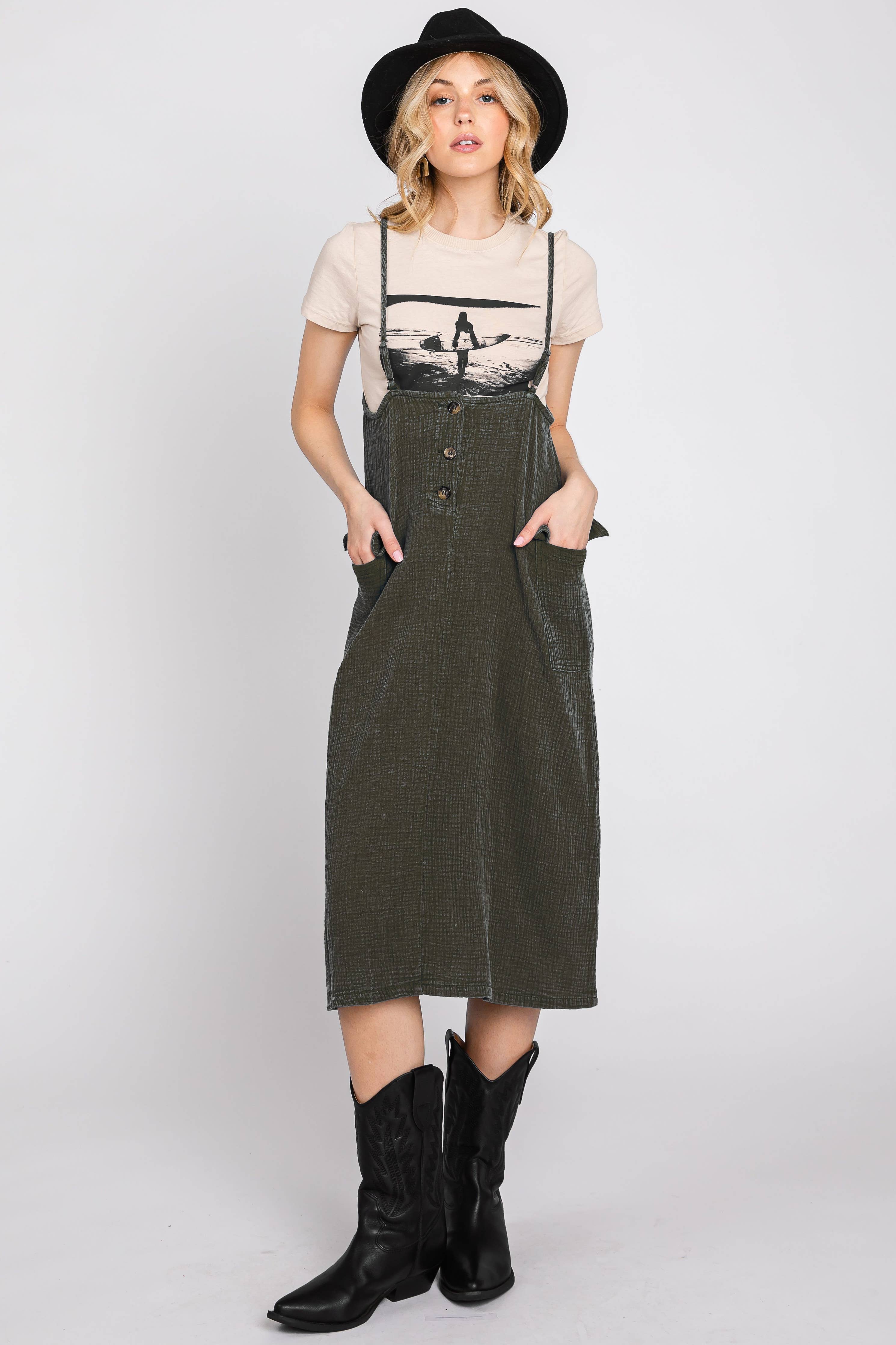 Vintage Washed Jumper Dress