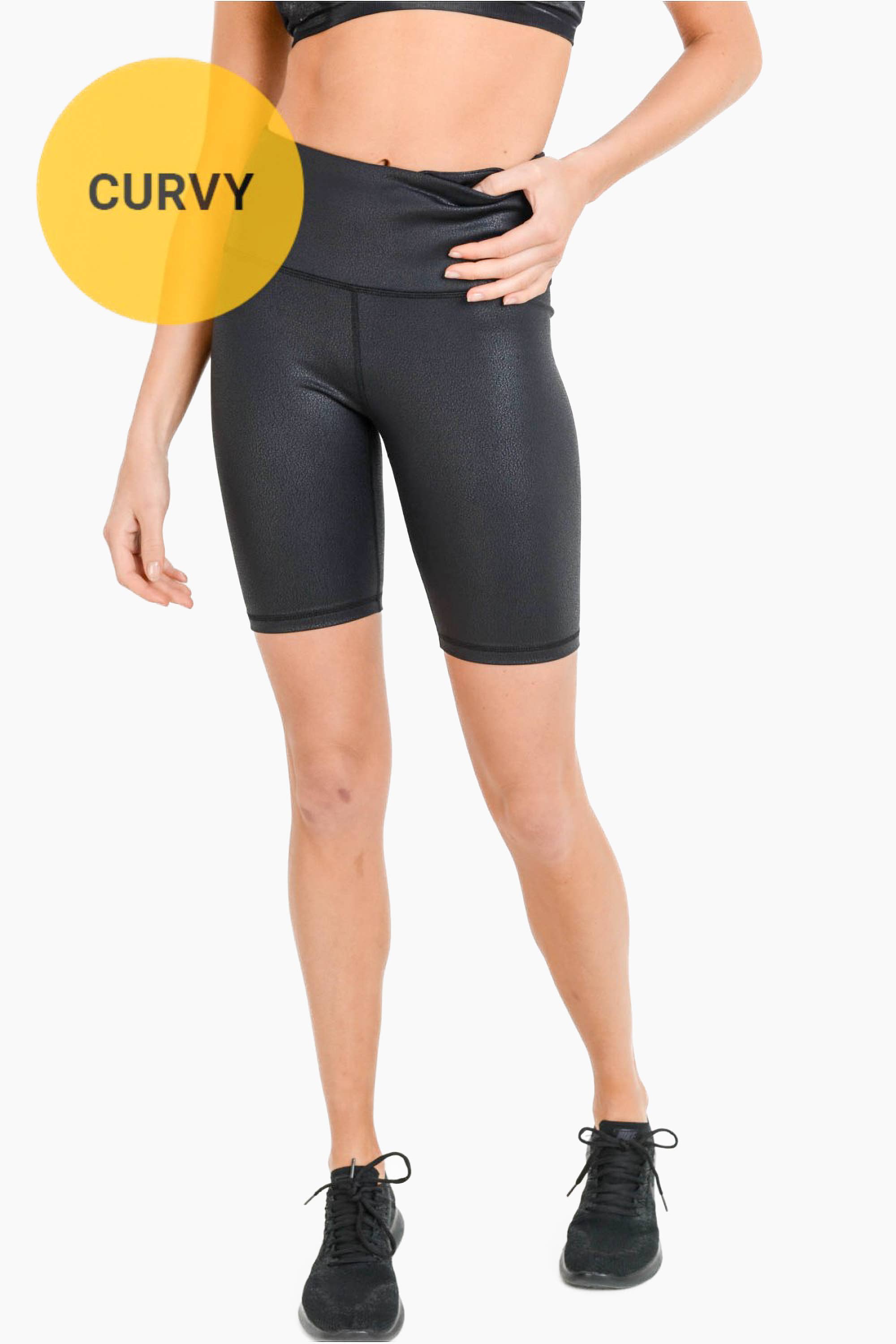 Foil Scale Biker Shorts PLUS