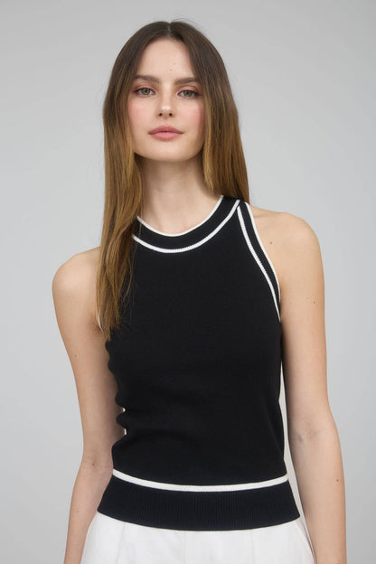 The Courtney Contrast Hight Neck