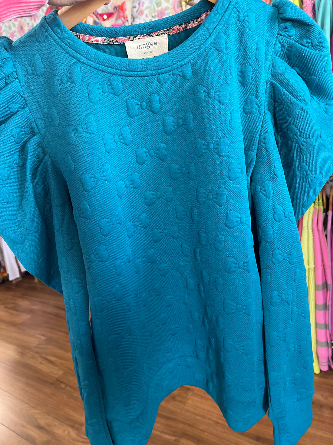 Bowlicious Teal Sweater