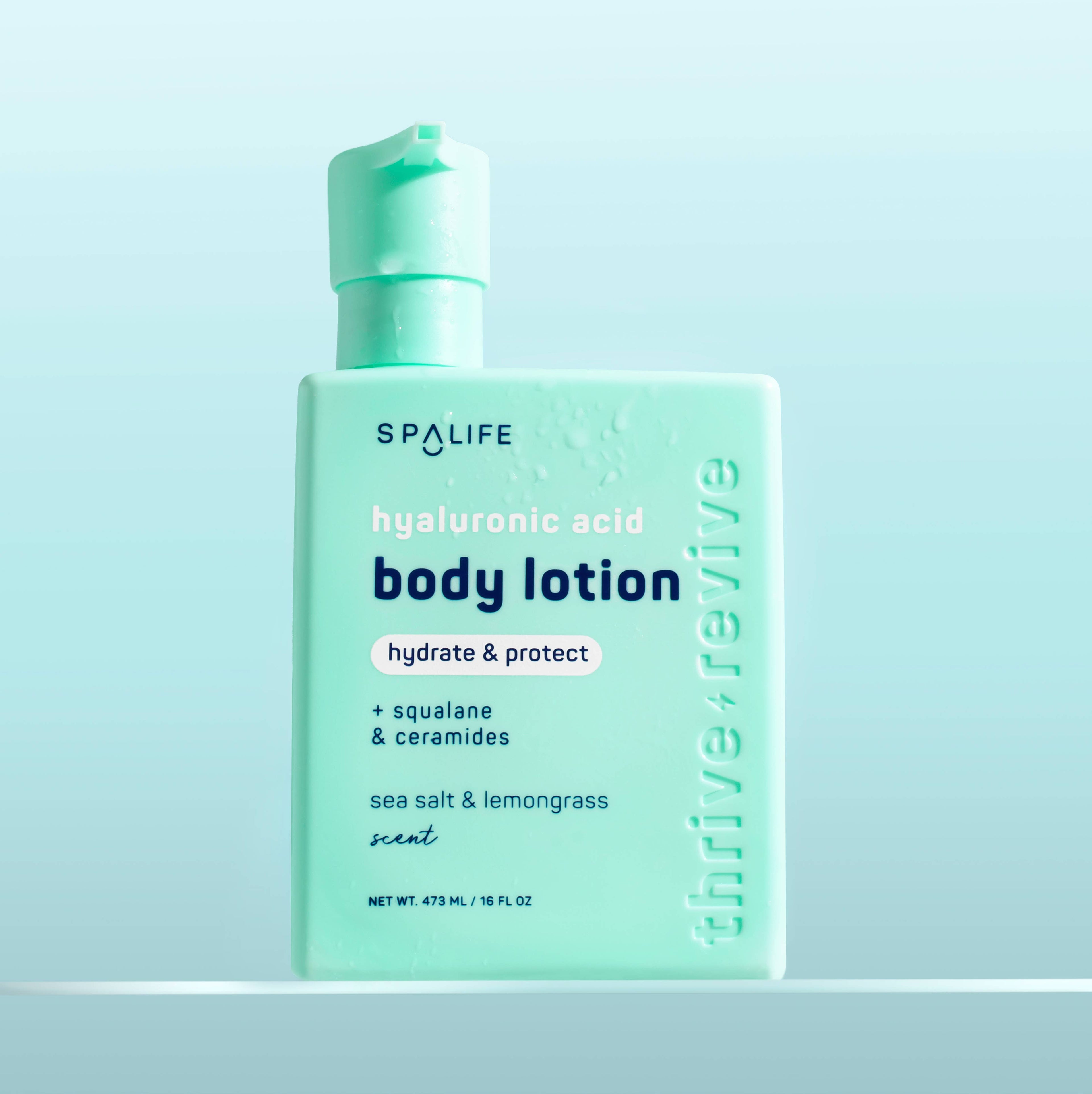Hyaluronic Acid Body Lotion with Sea Salt &amp; Lemongrass Scent