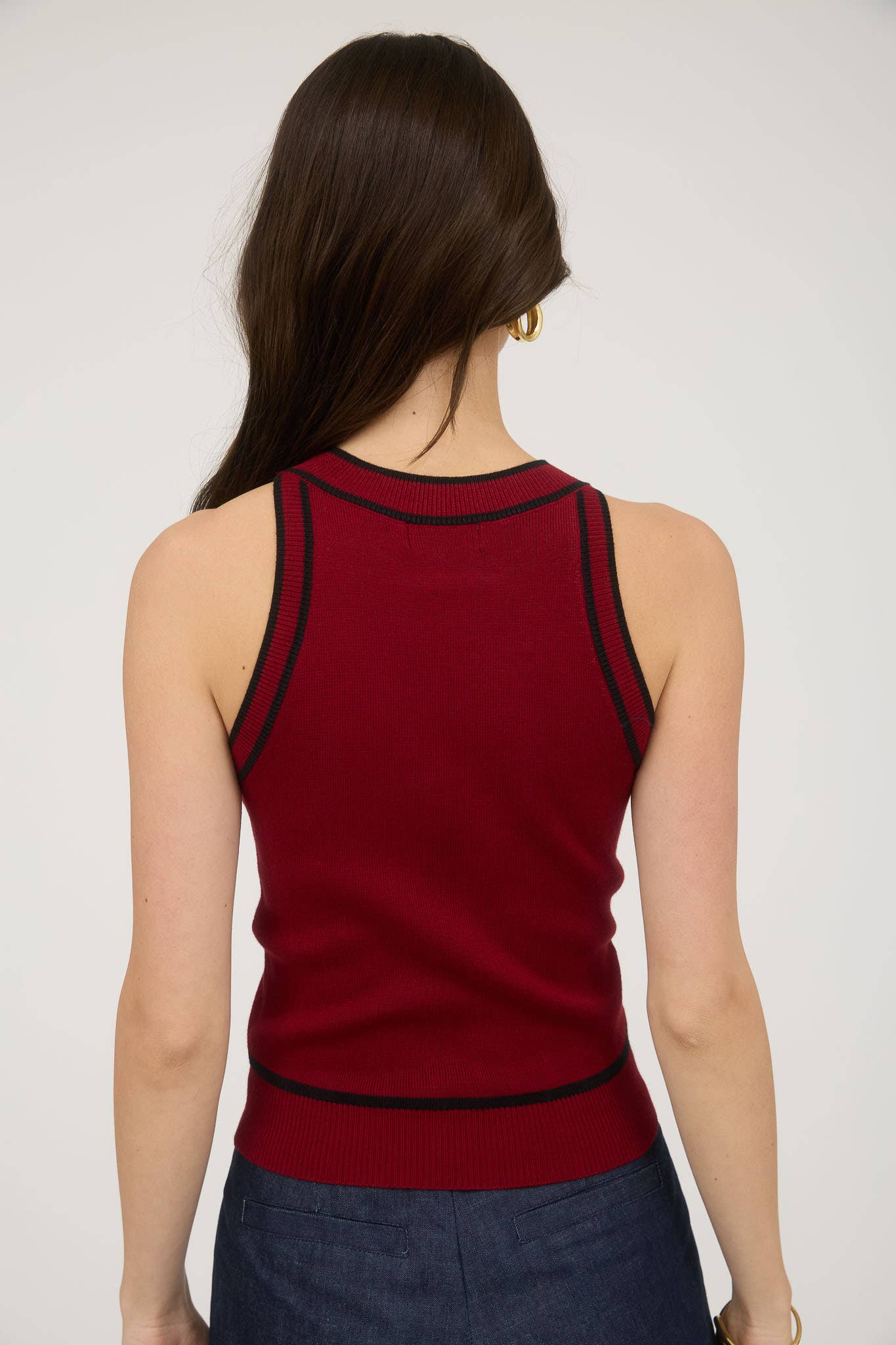 The Courtney Contrast Hight Neck