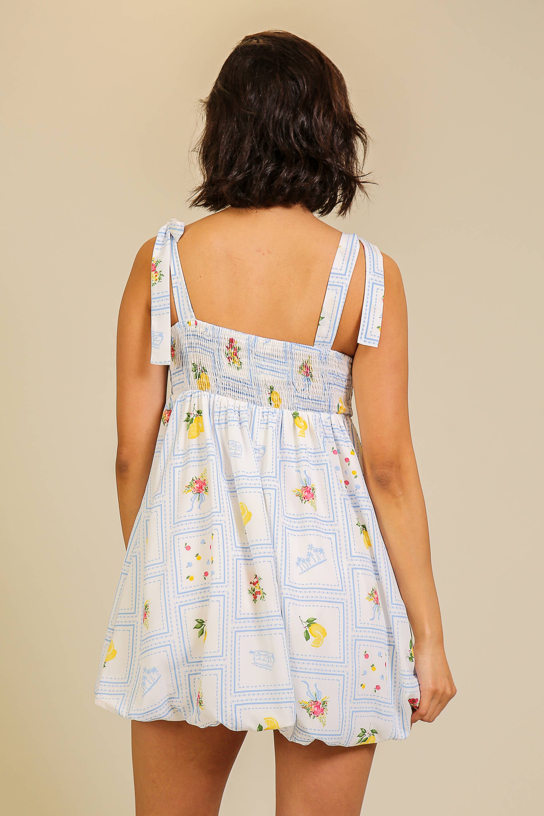 Lemonade Dreams Bow-Tie Dress
