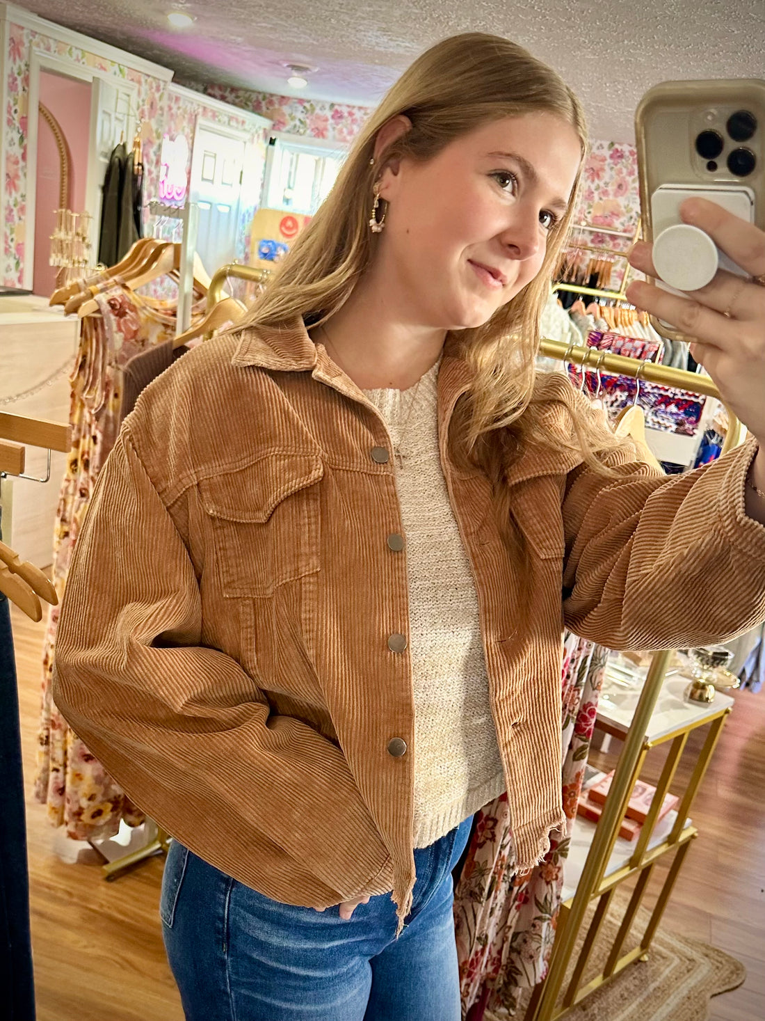 Cognac Corduroy Jacket