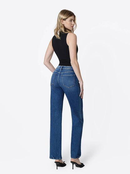 Dark Wash Slim Shady Wide Jeans