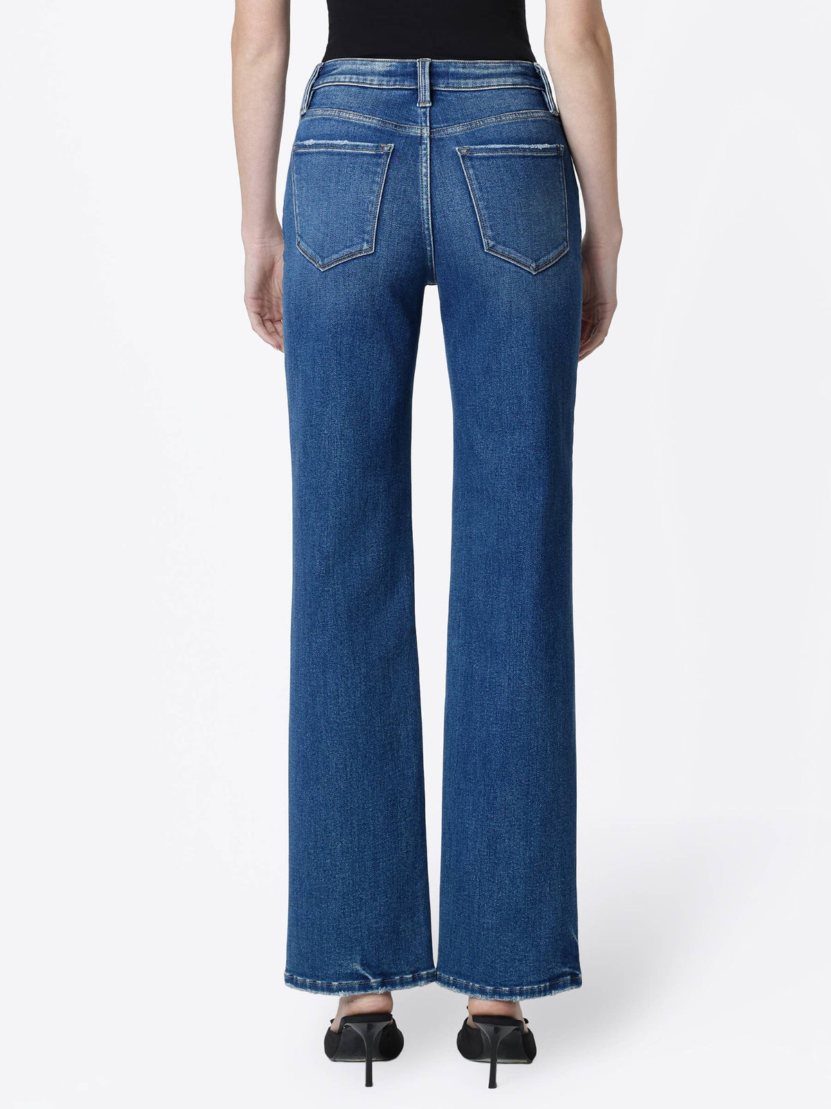 Dark Wash Slim Shady Wide Jeans