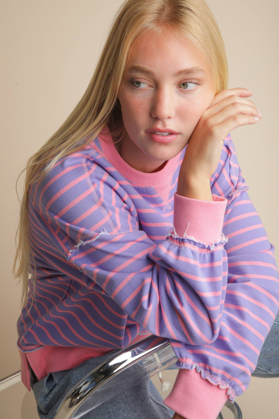 Cotton Candy Striped Knit