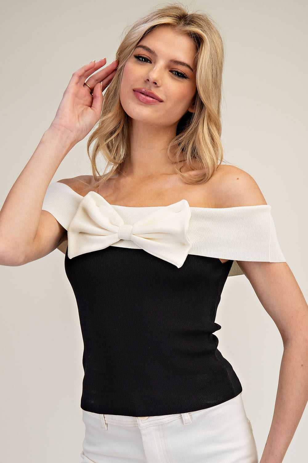 Bowtie Off Shoulder Top