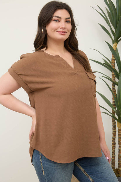 Brown Betty Plus Top