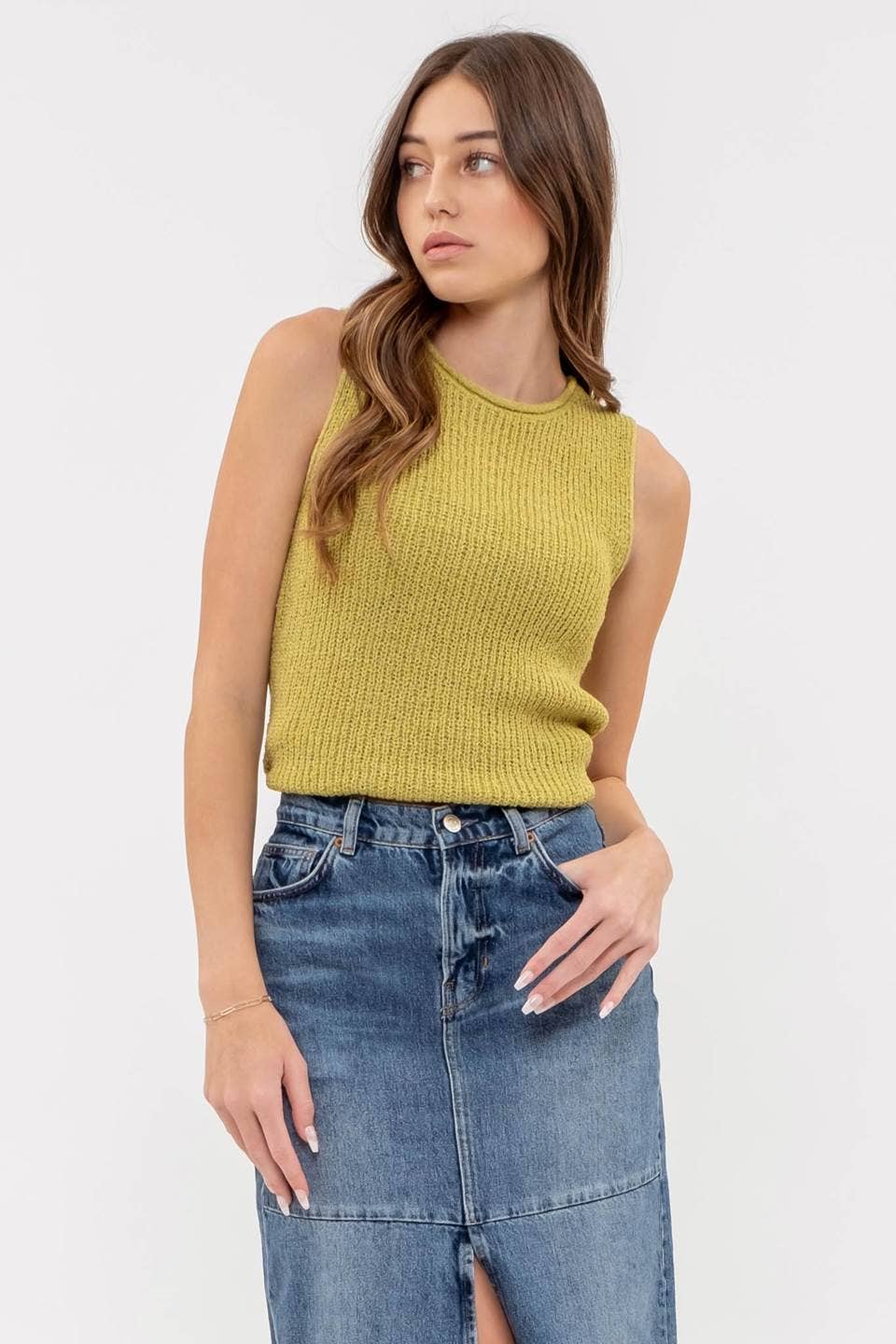 Pistachio Tie Back Sweater