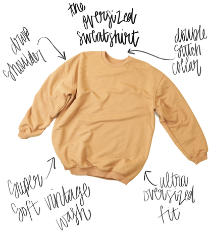 The Lake Days Club, Summer Oversized Sweatshirt