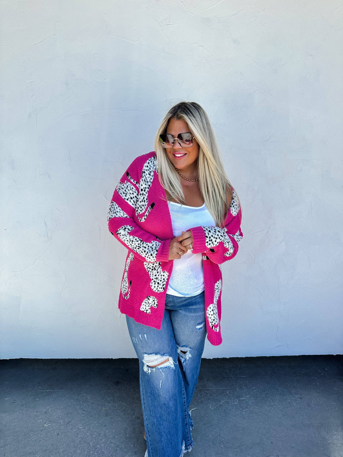 La La Leopard Cloud Cardigan