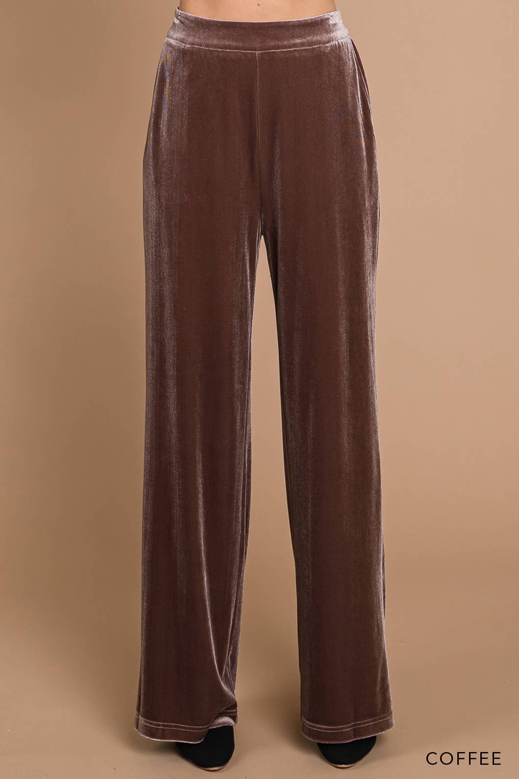 Hot Cocoa Velvet Wide Leg Pant